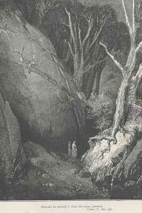 Onward he moved, I close his steps pursued. (Canto I., line 132) by Gustave Dore
