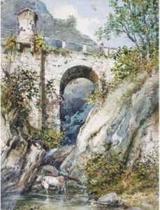 Presso La Chiesetta; Al Pascolo Sotto Il Ponte by Frederico Moja