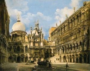 The Courtyard Of The Doge's Palace, Venice
