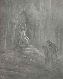 And one who watch'd, but spake not yet a word. (Canto IX, line 72)