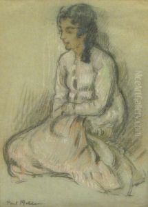 Girl Sitting by Paul Molda