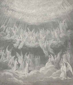 My spirit reel'd, so passing sweet the strain: (Canto XXVII., line 4) by Gustave Dore
