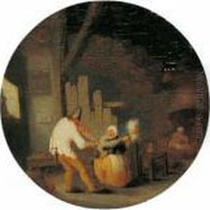 Bauerninterieur. by Bartholomeus Molenaer