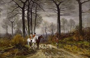 Chasse A Courre by Auguste Molin