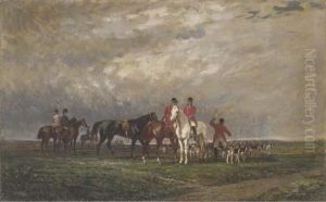 Chasse A Courre En Plaine by Auguste Molin