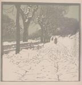 Winter (hohe Warte In Wien) by Carl Moll