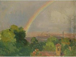 Blick Uber Wien Aus Dem Atelier Des Malers (view Over Vienna From The Artist's Studio) Blick Uber Wien Aus Dem Atelier Des Malers (view Over Vienna From The Artist's Studio)