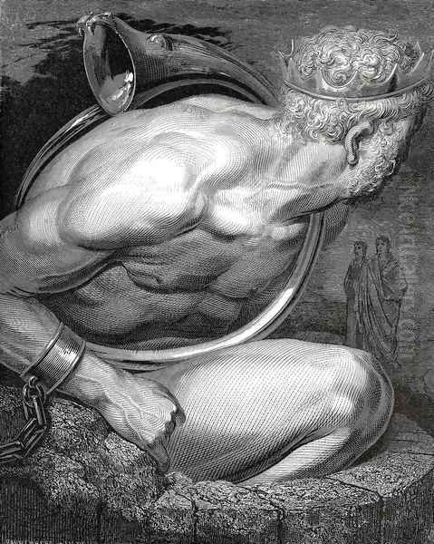 The Inferno, Canto 31, lines 64-66: "O senseless spirit! let thy horn for thee Interpret: therewith vent thy rage, if rage Or other passion wring thee." - view 1