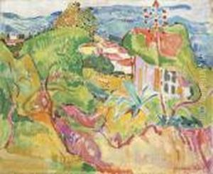 "landschaft Bei Ajaccio (landschaft Auf Korsika)" by Oskar Moll