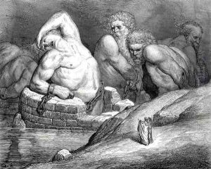 The Inferno, Canto 31, lines 82-84: "This proud one Would of his strength against almighty Jove Make trial" by Gustave Dore