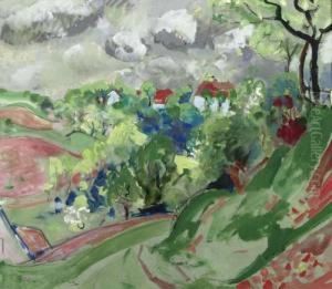 Landschaft. by Oskar Moll