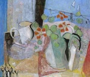 Stillleben Mit Krug. 1946 by Oskar Moll