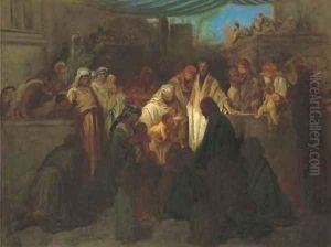 Christ blessing children by Gustave Dore