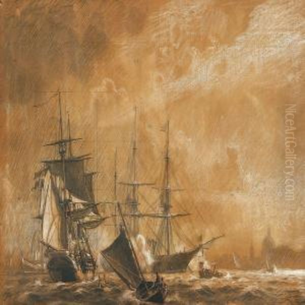 The Frigate Jyllandon Copenhagen Roadstead - view 1