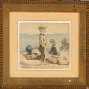 Three Boys On Abeach by Christian Molsted