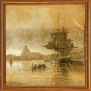 Evening Atmosphere In Copenhagen Harbour