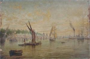 View Of The Thames At Greenwich
