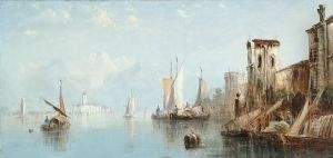 Vessels On Lake Maggiore by Francis Maltino