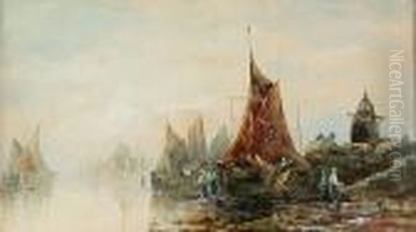 Gossiping Fishwives On The Shore - view 1