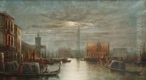 A Venetian Canal Scene