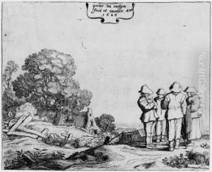 Die Folge Der Landschaften Mit Figuren by Pieter De Molijn