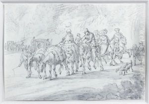 Convoi De Voyageurs by Pieter De Molijn
