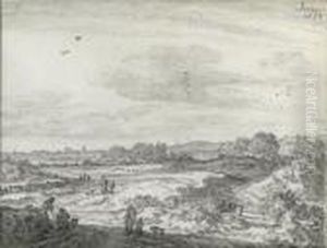 Paysans Travaillant Dans Les Champs by Pieter De Molijn
