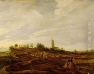 Paysans Se Rendant Au Village.. by Pieter De Molijn