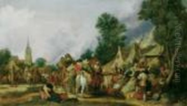 Soldaten In Einem Dorf - view 1
