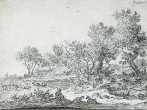 An Extensive Wooded Landscape by Pieter De Molijn