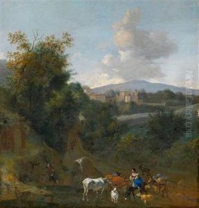 Suditalienische Landschaft by Hendrick Mommers