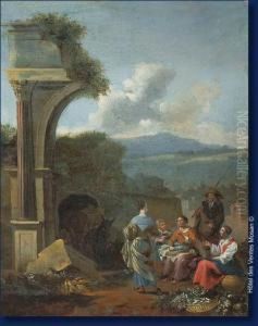 Paysage Antique by Hendrick Mommers