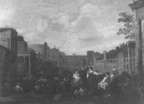 A Vegetable Market In Rome - view 1