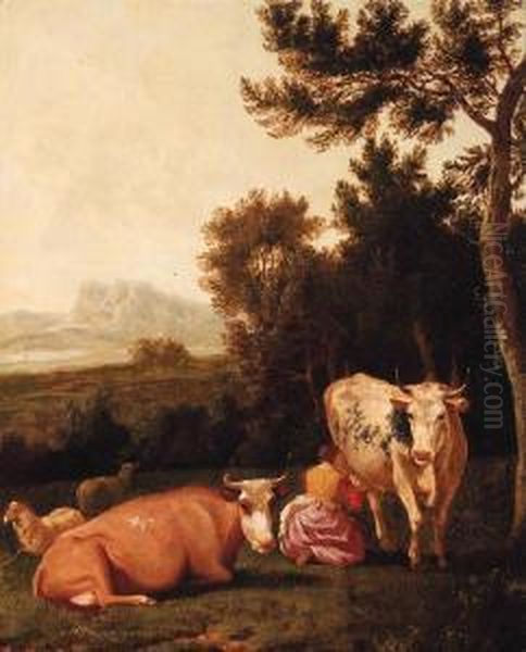 A Milkmaid In A Landscape - view 1