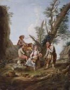 Scena Agreste Con Concertino Di Contadini by Paolo Monaldi