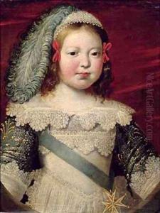Portrait of Louis XIV 1638-1715 as a child by Claude Deruet