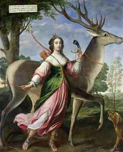 Marie de Rohan-Montbazon 1600-79 Duchess of Chevreuse as Diana the Huntress - view 1
