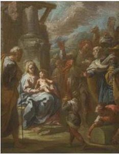 Adorazione Dei Magi by Domenico Mondo