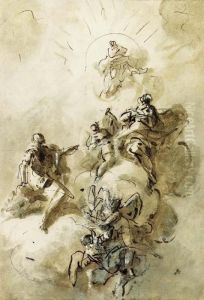 The Apotheosis Of A Saint by Domenico Mondo