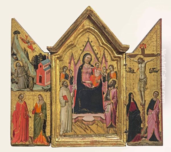 Madonna Enthroned with Angels and Saints - view 1