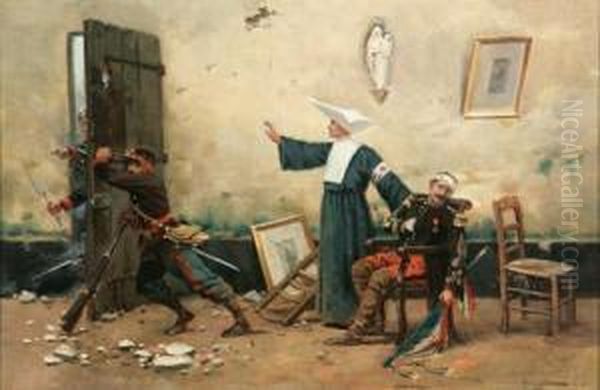 Soldiers Haven In A Convent - view 1
