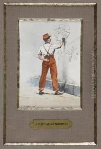 Le Portrait De L'adjudant by Jules Monge