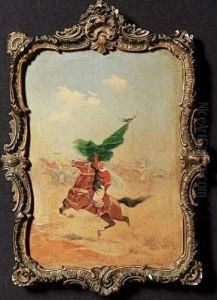 Charge De La Cavalerie by Jules Monge