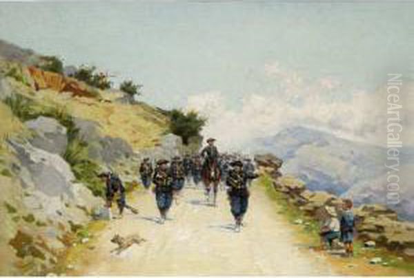 :chasseurs Alpins En Manoeuvre - view 1