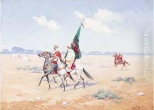 Cavaliers Arabes. by Jules Monge