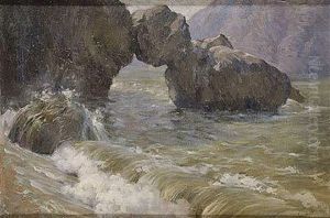 Olas Rompiendo En Las Rocas by Jose Mongrell Torrent
