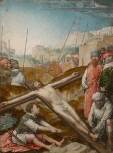 Christ Nailed To The Cross by Juan De Flandes