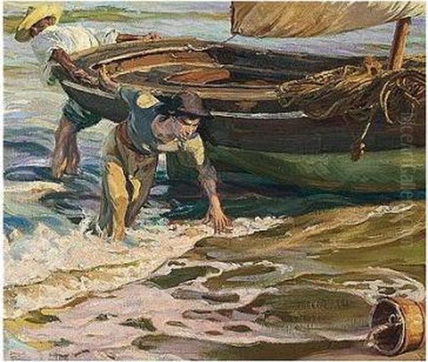 Arrastrando La Barca (beaching The Boat) - view 1