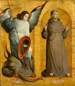 Saints Michael and Francis 1505-09 by Juan De Flandes