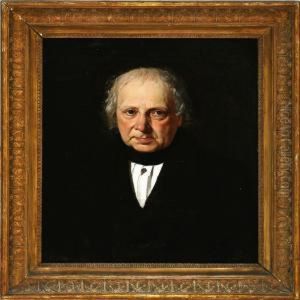 Portrait Of A Man In A Black Coat